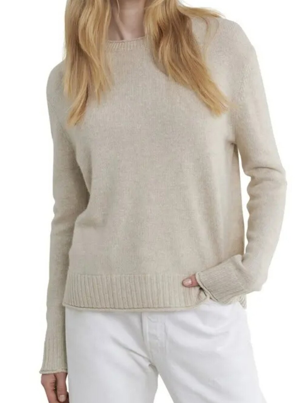 Jenni Kayne Everyday Sweater In Oatmeal Size Medium